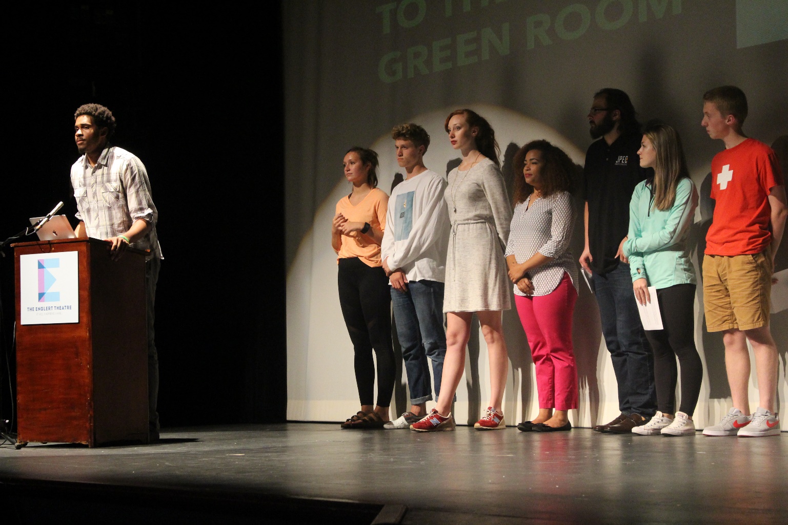 The Green Room students present to a university and community audience.