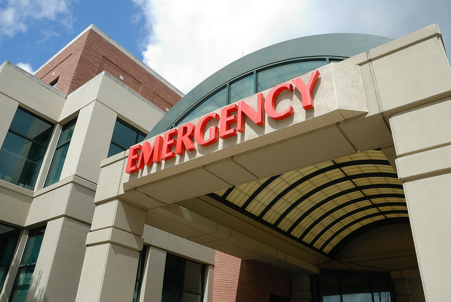 Entrance to an Emergency department