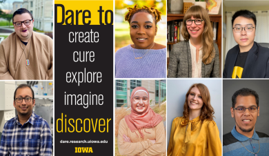 Collage of Dare to Discover banners